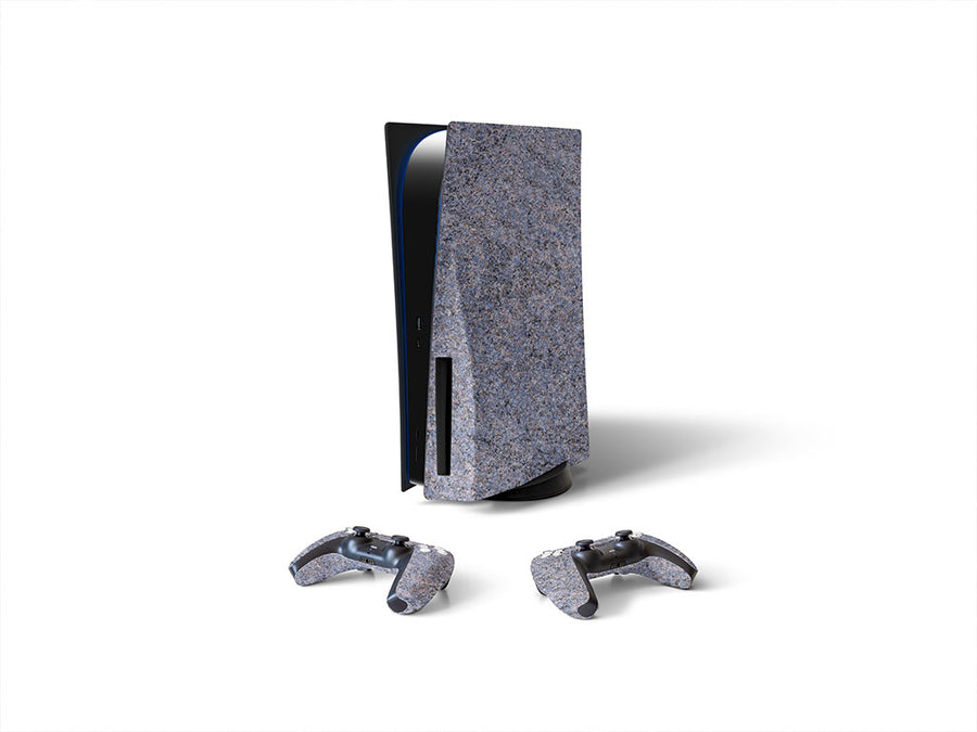 blue marmo granite stone Sony PS5 DIY Skin