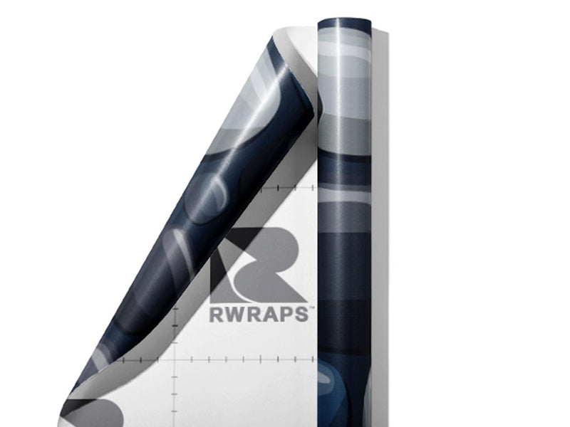 Blue  Cobblestone Wrap Film Sheets~Rwraps Series 914 Blue  Cobblestone Scrolled Sheet~4