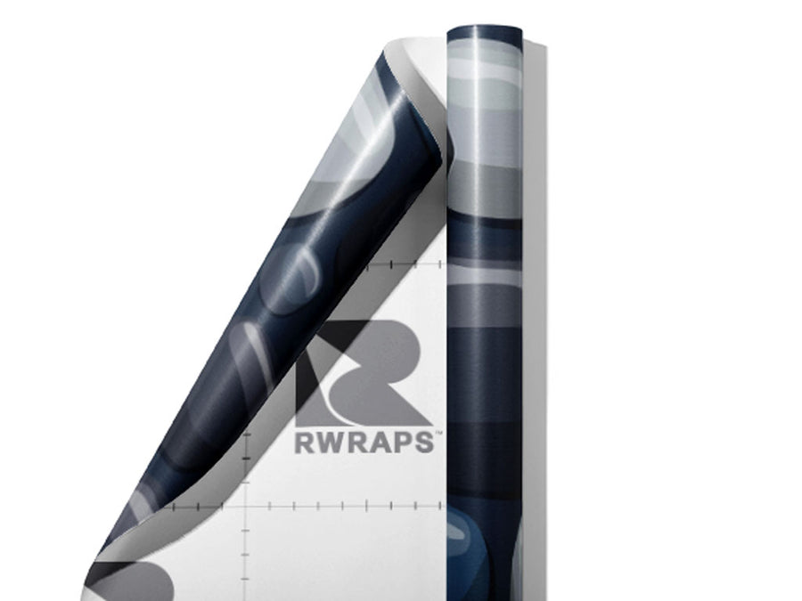 Blue  Cobblestone Wrap Film Sheets~Rwraps Series 914 Blue  Cobblestone Scrolled Sheet~4