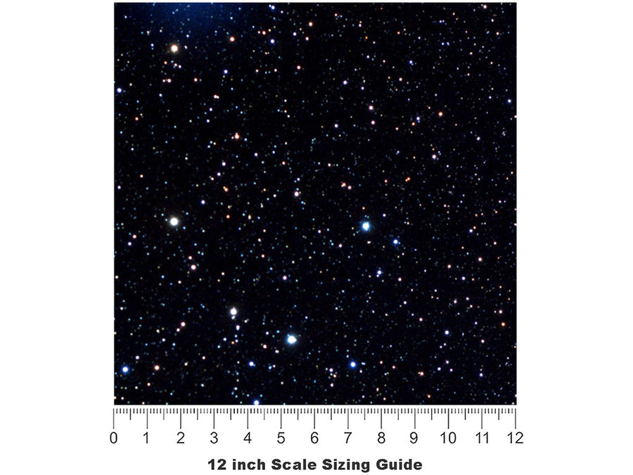 Blue Night Science Fiction Vinyl Film Pattern Size 12 inch Scale~Rwraps Blue Night Science Fiction Sizing Chart~2