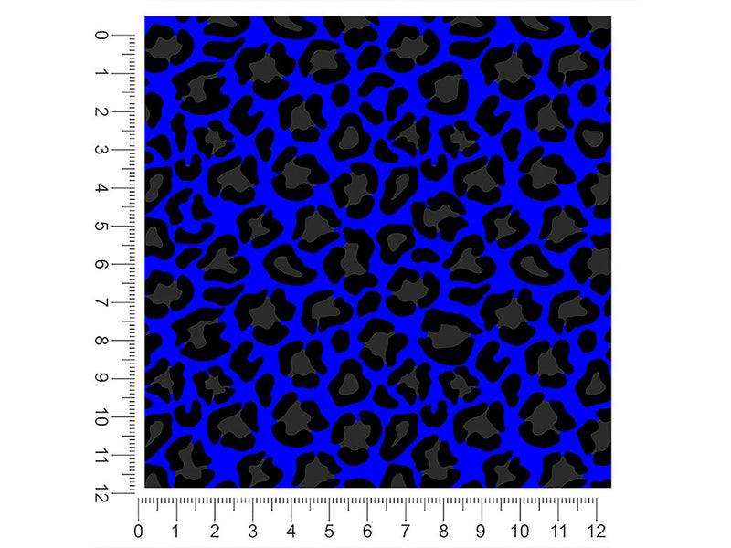 blue panther animal print 1ft x 1ft Craft Sheets