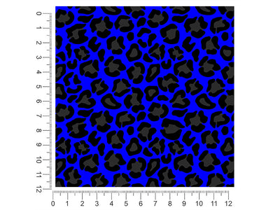 blue panther animal print 1ft x 1ft Craft Sheets
