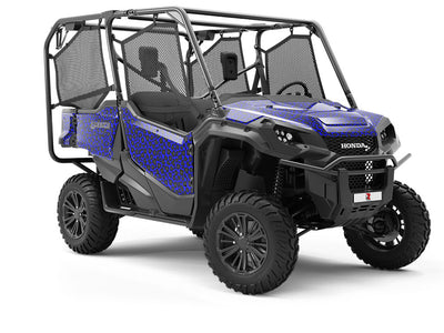 Blue Panther Utility Vehicle Vinyl Wrap