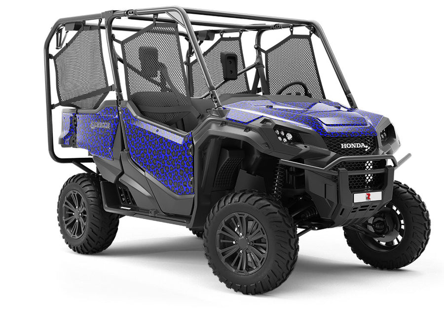 Blue Panther Utility Vehicle Vinyl Wrap