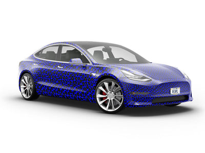 Blue Panther Vehicle Vinyl Wrap