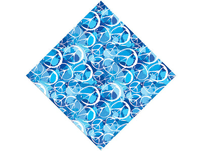 Blue Peace Graffiti Vinyl Wrap Pattern