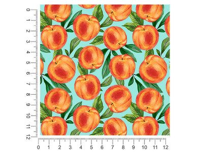 blue peachy keen fruit 1ft x 1ft Craft Sheets