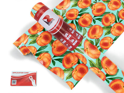 blue peachy keen fruit Craft Vinyl Roll
