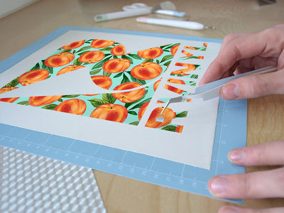 blue peachy keen fruit Easy Weed Craft Vinyl
