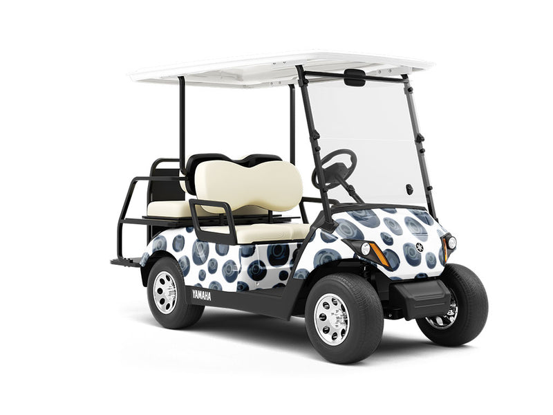 Blue Popcorn Fruit Wrapped Golf Cart