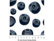 Blue Popcorn Fruit Vinyl Film Pattern Size 12 inch Scale~Rwraps Blue Popcorn Fruit Sizing Chart~2