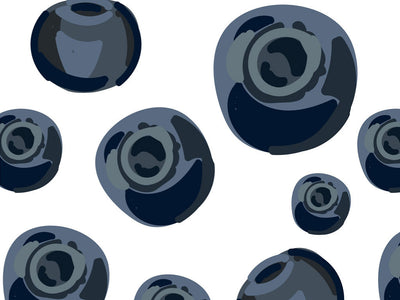 Blue Popcorn Fruit Vinyl Wrap Pattern~Rwraps Series 914 Digitally Printed Vinyl Wrap~0