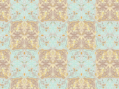 Blue Poppy Tile Vinyl Wrap Pattern~Rwraps Series 914 Digitally Printed Vinyl Wrap~0