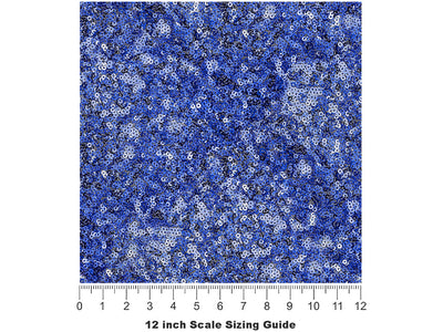Blue Ribbon Gemstone Vinyl Film Pattern Size 12 inch Scale~Rwraps Blue Ribbon Gemstone Sizing Chart~2