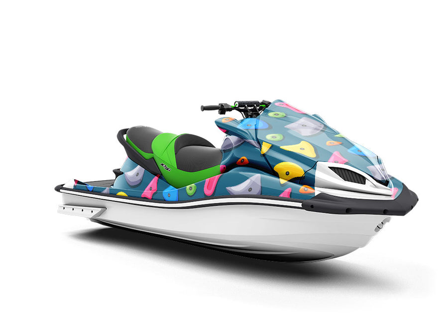 Blue Rock Wall Sport Jet Ski Vinyl Customized Wrap