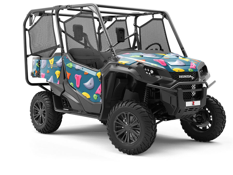 Blue Rock Wall Sport Utility Vehicle Vinyl Wrap
