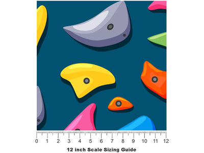 Blue Rock Wall Sport Vinyl Film Pattern Size 12 inch Scale~Rwraps Blue Rock Wall Sport Sizing Chart~2