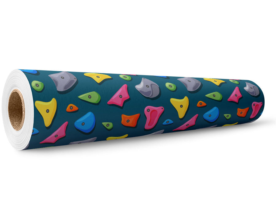 Blue Rock Wall Sport Wrap Film Wholesale Roll~Rwraps Series 914 Digitally Printed Vinyl Roll~5