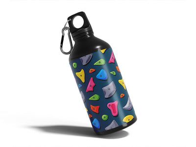 blue rock wall sport Water Bottle DIY Stickers