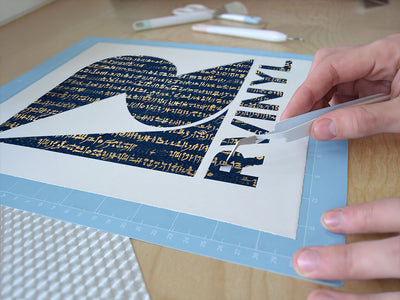blue rosetta egyptian Easy Weed Craft Vinyl
