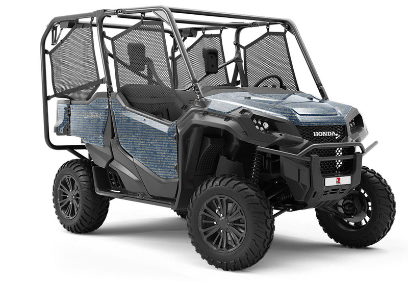 Blue Rosetta Egyptian Utility Vehicle Vinyl Wrap