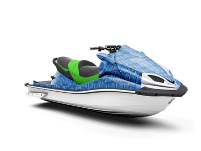 Blue Shake Tile Jet Ski Vinyl Customized Wrap