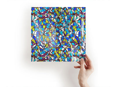 blue shards stained glass Craft Sheets