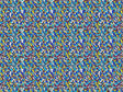 Blue Shards Stained Glass Vinyl Wrap Pattern~Rwraps Series 914 Digitally Printed Vinyl Wrap~0