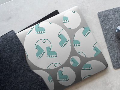 blue skates sport DIY Laptop Stickers