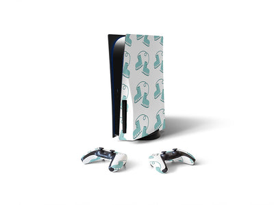blue skates sport Sony PS5 DIY Skin