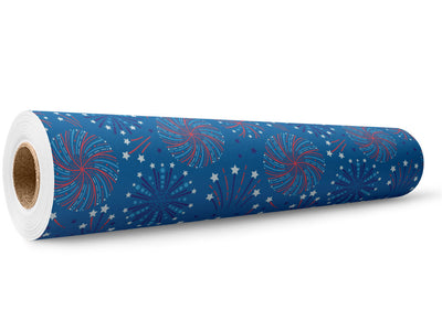 Blue Skies Americana Wrap Film Wholesale Roll~Rwraps Series 914 Digitally Printed Vinyl Roll~5