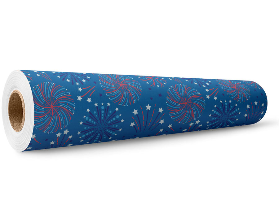 Blue Skies Americana Wrap Film Wholesale Roll~Rwraps Series 914 Digitally Printed Vinyl Roll~5