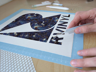 blue sky river science fiction Easy Weed Craft Vinyl