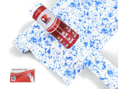 blue smears paint splatter Craft Vinyl Roll
