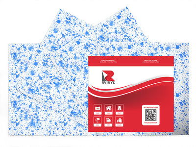 blue smears paint splatter Craft Vinyl Sheet Pack