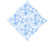 Blue Smears Paint Splatter Vinyl Wrap Pattern