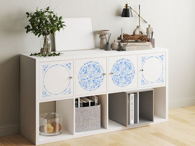 blue smears paint splatter DIY Furniture Stickers