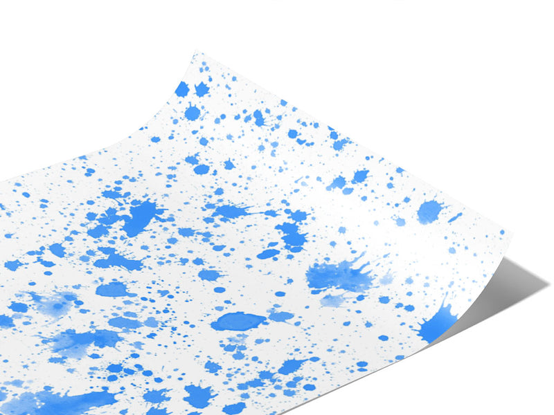 Blue Smears Paint Splatter Vinyl Wraps~Rwraps Series 914 Digitally Printed Vinyl Wrap~0