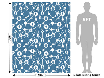 Blue Social Technology Vehicle Wrap Scale~Rwraps Series 914 Blue Social Technology Measurements~2