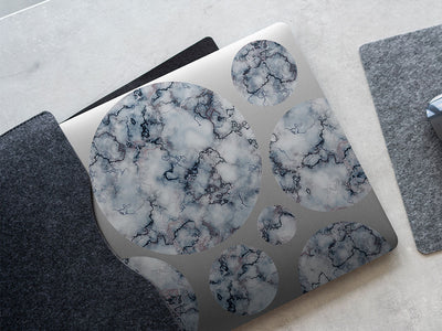 blue sodalite marble marble stone DIY Laptop Stickers
