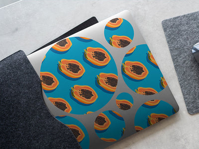 blue solo fruit DIY Laptop Stickers