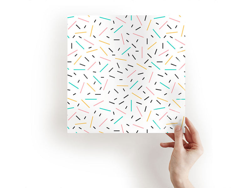 blue sprinkles abstract geometric Craft Sheets