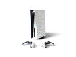 blue sprinkles abstract geometric Sony PS5 DIY Skin