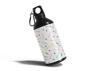 blue sprinkles abstract geometric Water Bottle DIY Stickers