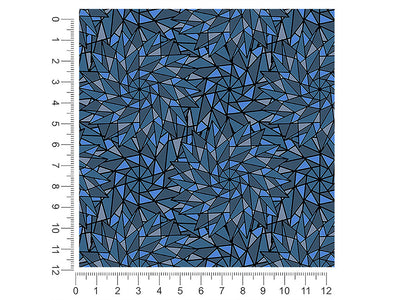 blue star stained glass 1ft x 1ft Craft Sheets