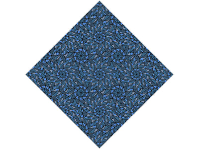 Blue Star Stained Glass Vinyl Wrap Pattern