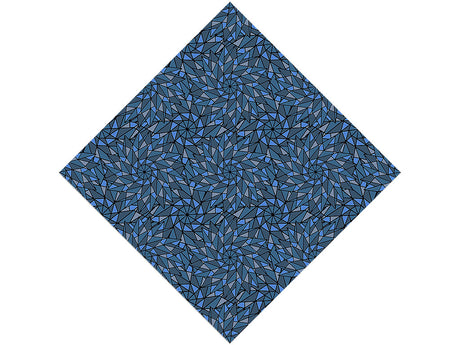Blue Star Stained Glass Vinyl Wrap Pattern