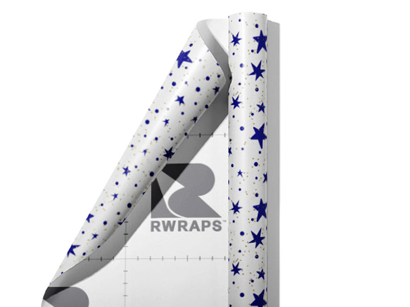 Blue Starlight Astrology Wrap Film Sheets~Rwraps Series 914 Blue Starlight Astrology Scrolled Sheet~3
