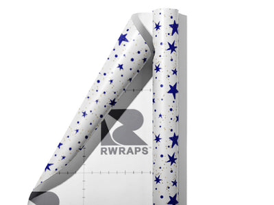 Blue Starlight Astrology Wrap Film Sheets~Rwraps Series 914 Blue Starlight Astrology Scrolled Sheet~3