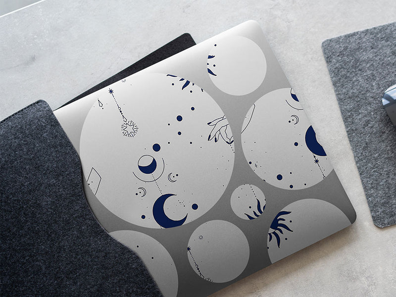blue suns astrology DIY Laptop Stickers